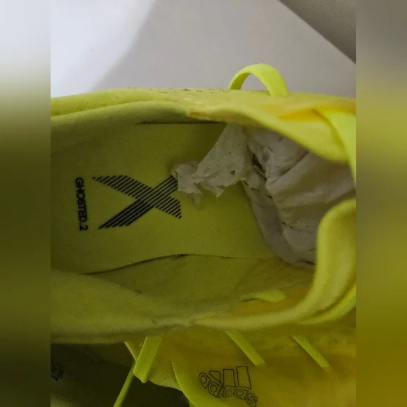 Adidas Neon Yellow Soccer Cleats - Picture 3 of 6